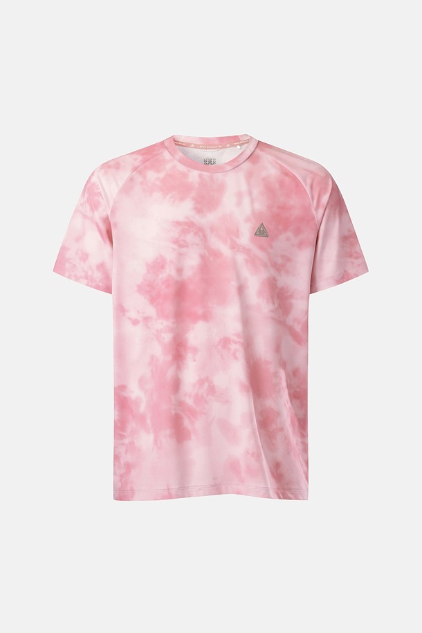 코오롱스포츠-의류 상의-[TRAIL] 남성 프린트 라운드넥 반팔 티셔츠