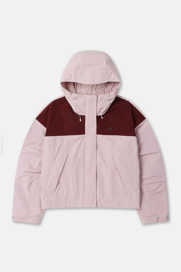 여성 크롭 컨트라스트 재킷_PINK-a