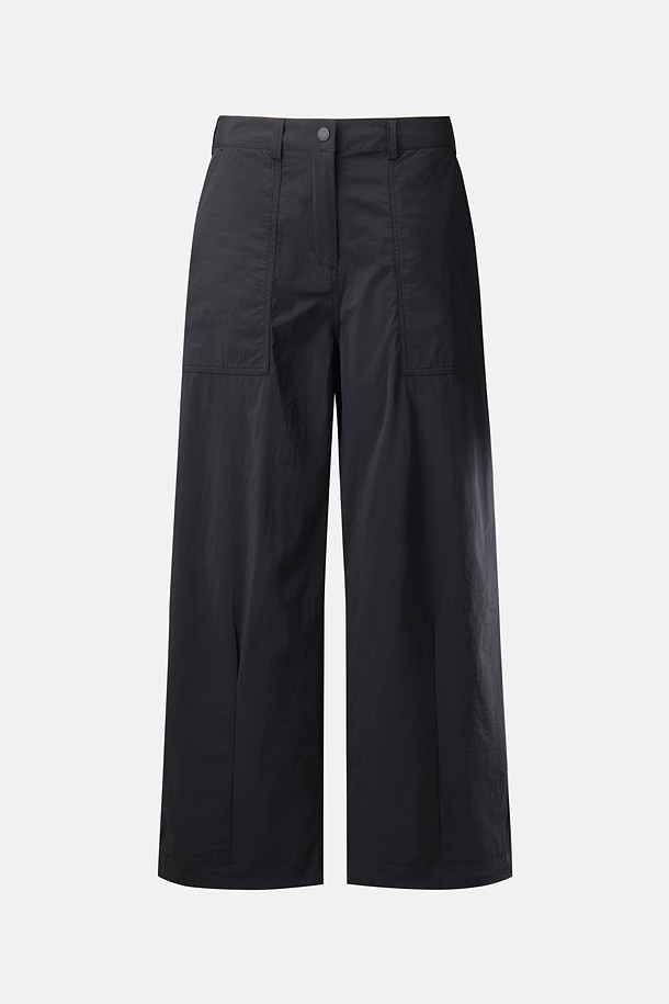 여성 데이팩 와이드핏 팬츠_BLACK-a
