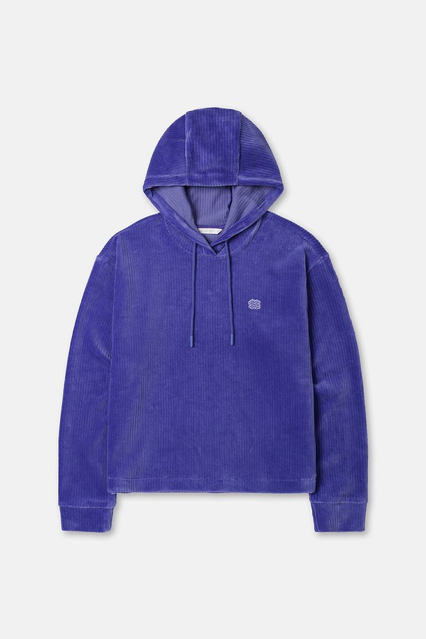 여성 코듀로이 후드 티셔츠 (SET-UP)_PURPLE-a