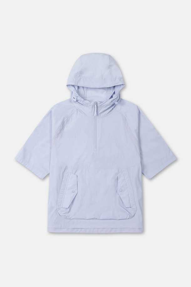 여성 솔라이트 UV 하이브리드 반팔 아노락_BLUE-a