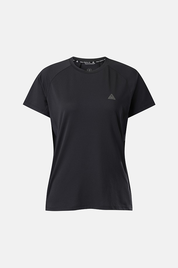 [TRAIL] 여성 라운드넥 반팔 티셔츠_BLACK-a