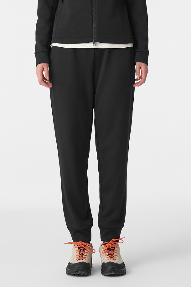 여성 스웻 조거 팬츠 (SET-UP)_BLACK-a