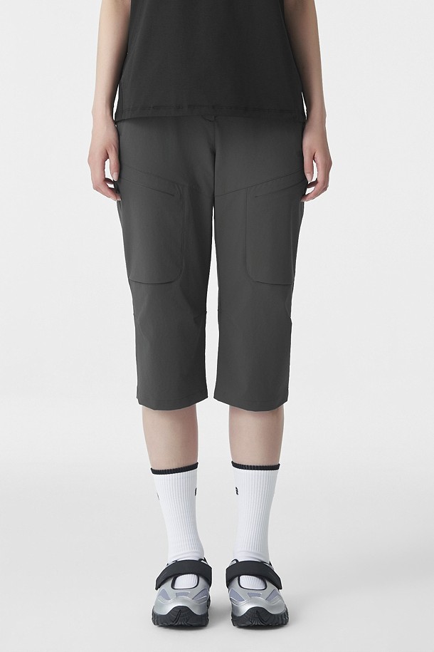 여성 7부 카고 팬츠_GREY-a