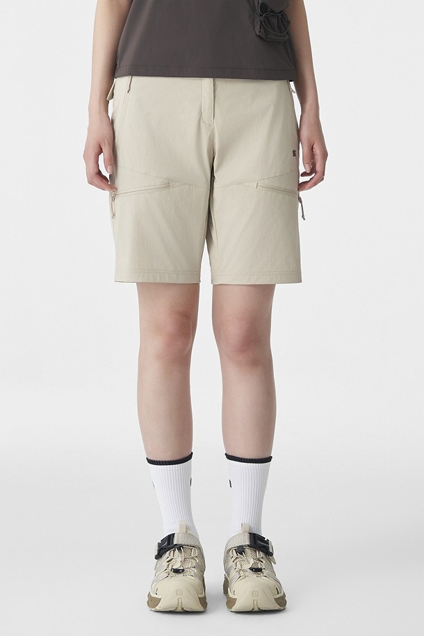 여성 WIGO 라이트 5부 쇼츠_BEIGE-a