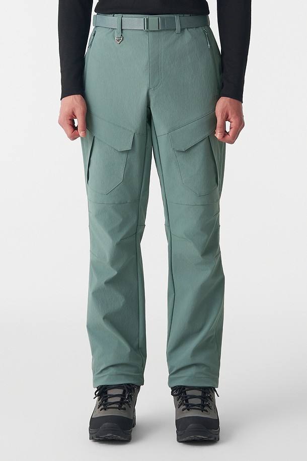 남성 레귤러핏 카고 팬츠_BLUE-a