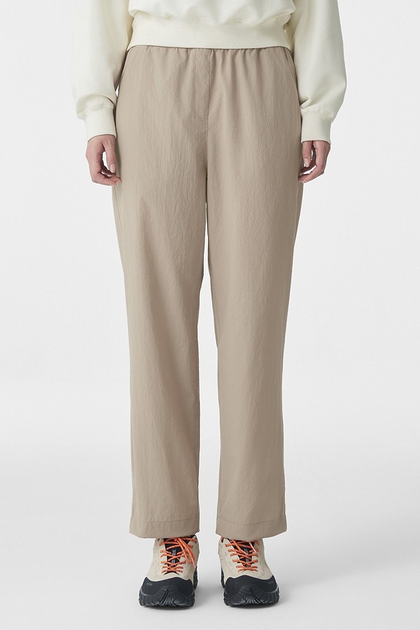 여성 에어도트 루즈핏 팬츠_BEIGE-a
