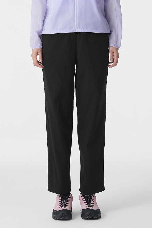 여성 에어도트 루즈핏 팬츠_BLACK-a