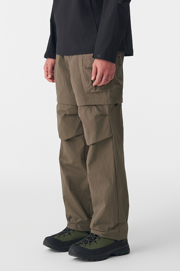 코오롱스포츠-의류 하의-남성 립스탑 루즈핏 투웨이 팬츠