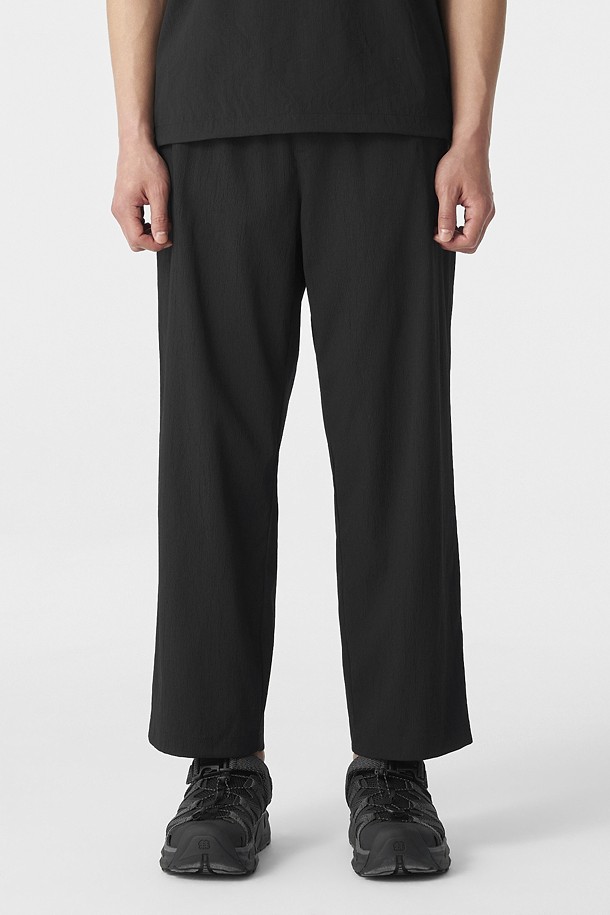 남성 크리즈 10부 팬츠 (SET-UP)_BLACK-a