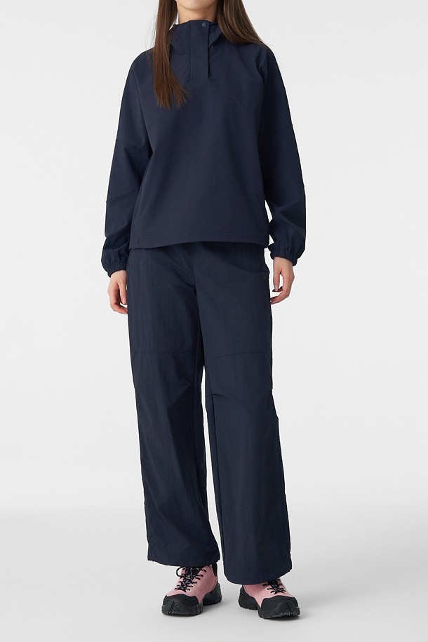 코오롱스포츠-의류 하의-여성 우븐 레귤러핏 밴딩 팬츠 (SET-UP)