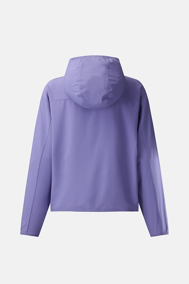 코오롱스포츠-컬렉션 백패킹-여성 에어도트 후드 긴팔 티셔츠