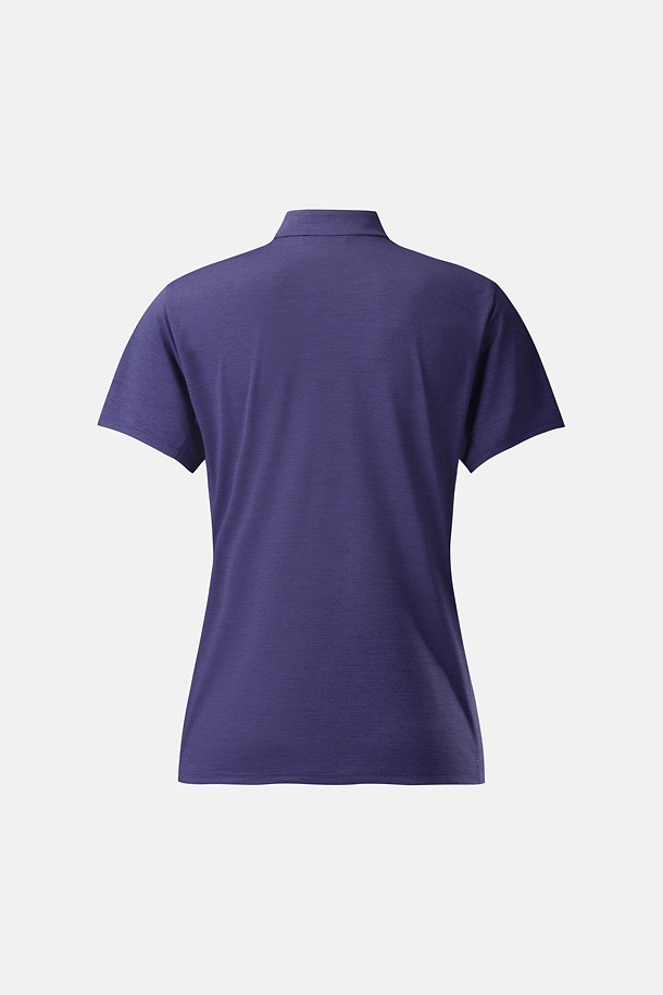 코오롱스포츠-의류 상의-여성 모스드라이 베이직 집업 반팔 티셔츠