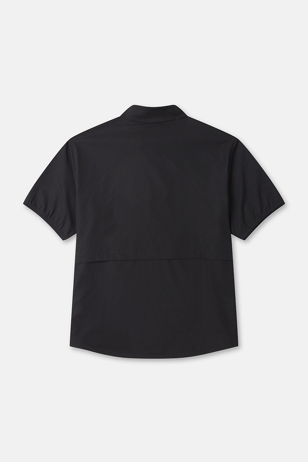 코오롱스포츠-컬렉션 백패킹-여성 에어도트 집업 반팔 티셔츠