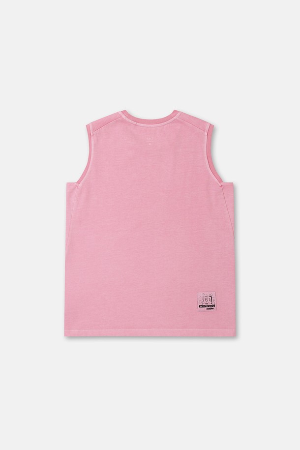 코오롱스포츠-의류 상의-[KS X ORUMM] 여성 피그먼트 다잉 슬리브리스 티셔츠