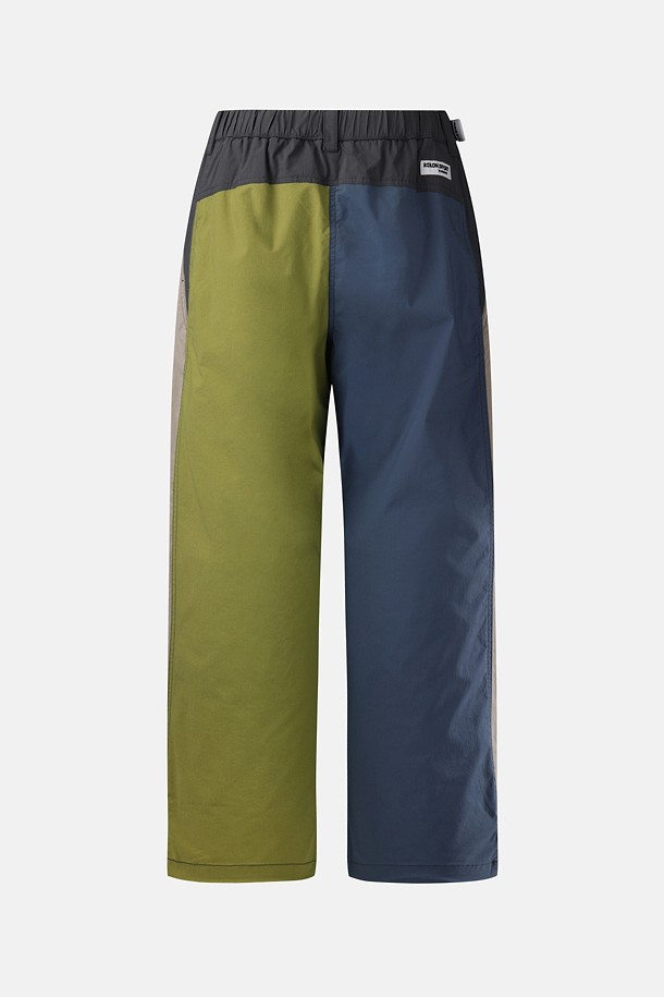 코오롱스포츠-의류 하의-[KS X ORUMM] 남녀공용 루즈핏 컬러블럭 볼더 팬츠