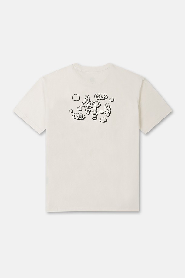 코오롱스포츠-의류 상의-[KS X ORUMM] 남녀공용 볼더링 구름 반팔 티셔츠