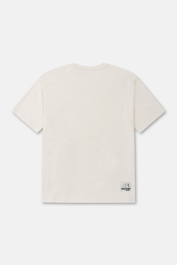 코오롱스포츠-의류 상의-[KS X ORUMM] 남녀공용 볼더링 베이직 로고 반팔 티셔츠