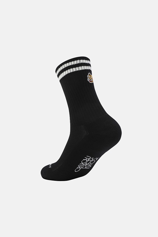 코오롱스포츠-용품 양말-[Seoul Exclusive] 남녀공용 자수 크루 삭스