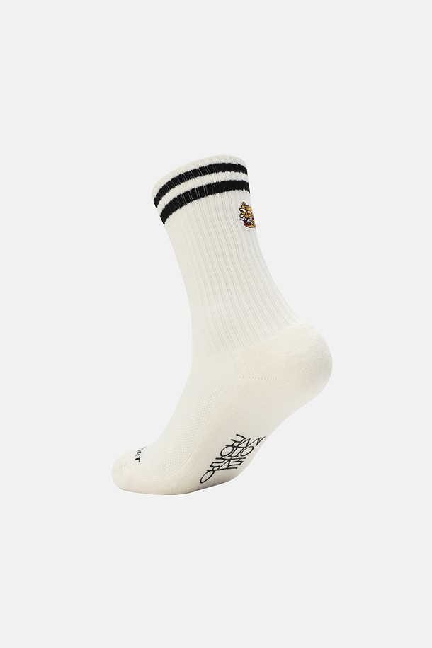 코오롱스포츠-용품 양말-[Seoul Exclusive] 남녀공용 자수 크루 삭스