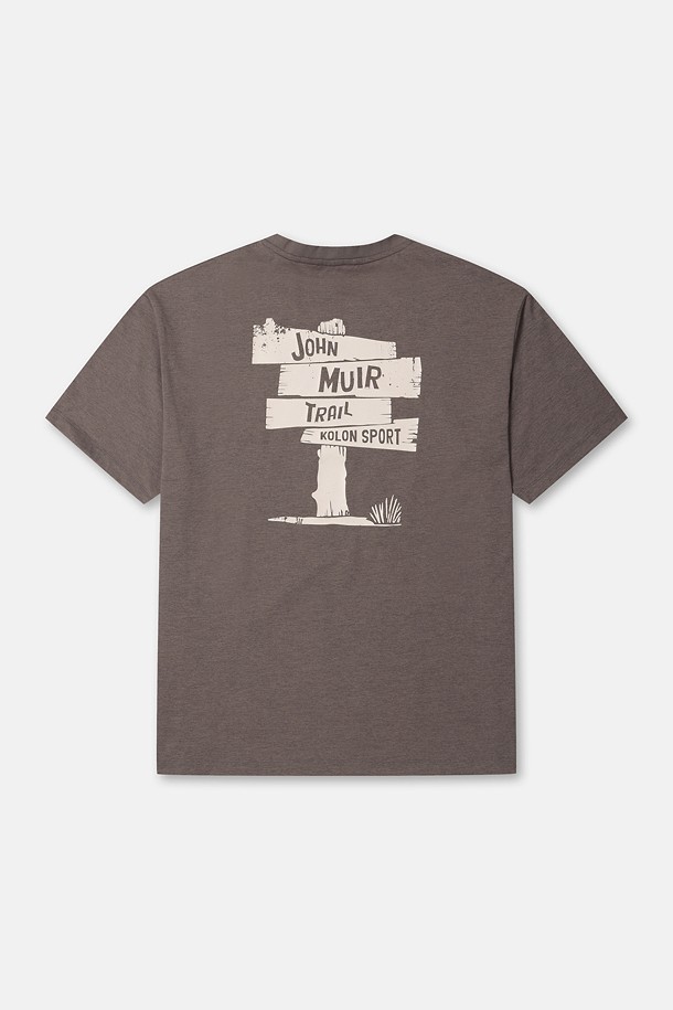 코오롱스포츠-의류 상의-남녀공용 GO WILD 그래픽 라운드넥 반팔 티셔츠