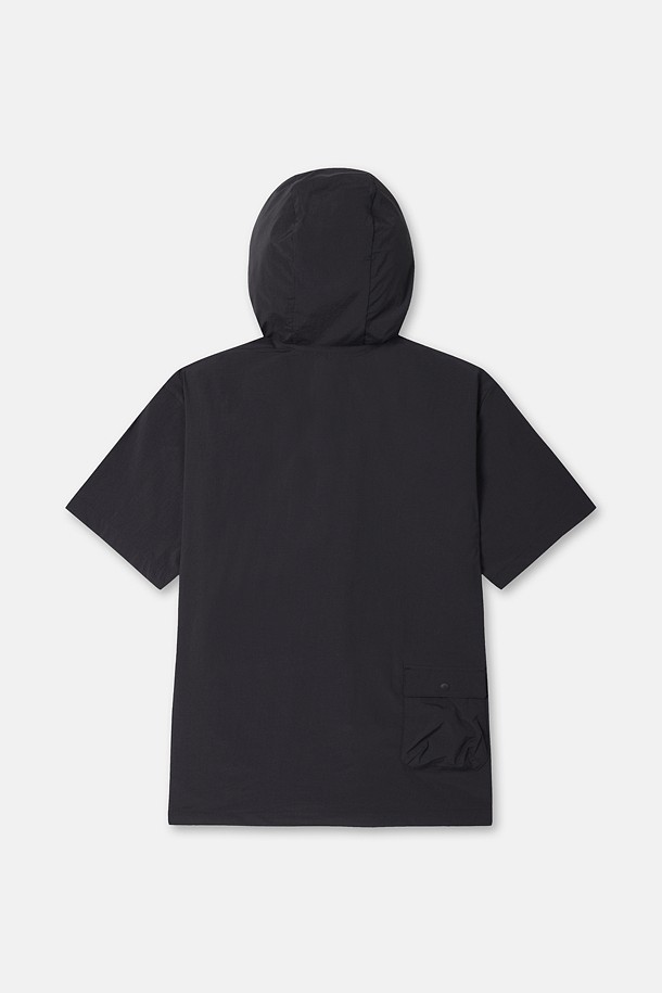 코오롱스포츠-의류 상의-남성 데이팩 루즈핏 후드 반팔 아노락