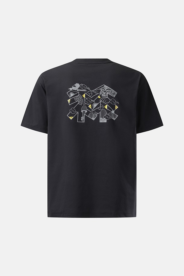 코오롱스포츠-의류 상의-[Seoul Exclusive] 남녀공용 소로나 그래픽 라운드넥 반팔 티셔츠