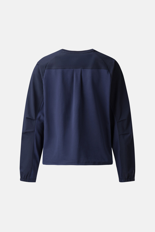 코오롱스포츠-의류 상의-여성 하이브리드 라운드넥 긴팔 맨투맨