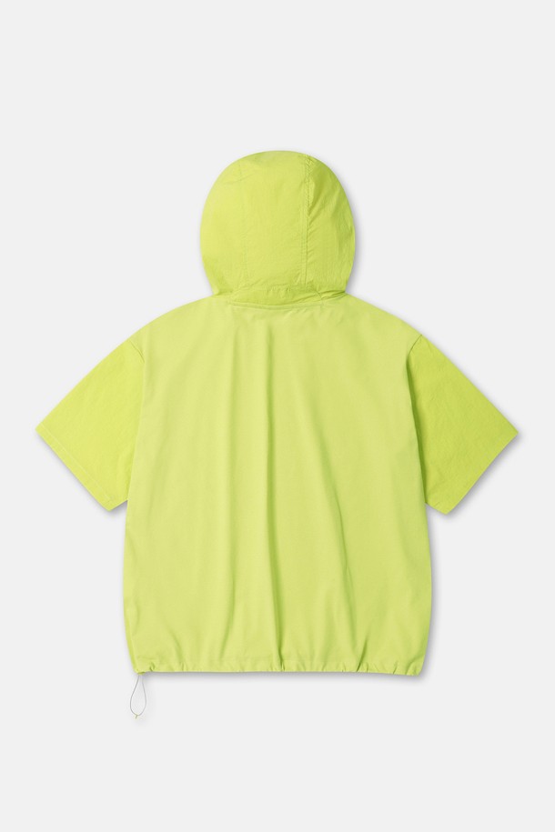 코오롱스포츠-의류 상의-여성 데이팩 루즈핏 후드 반팔 아노락