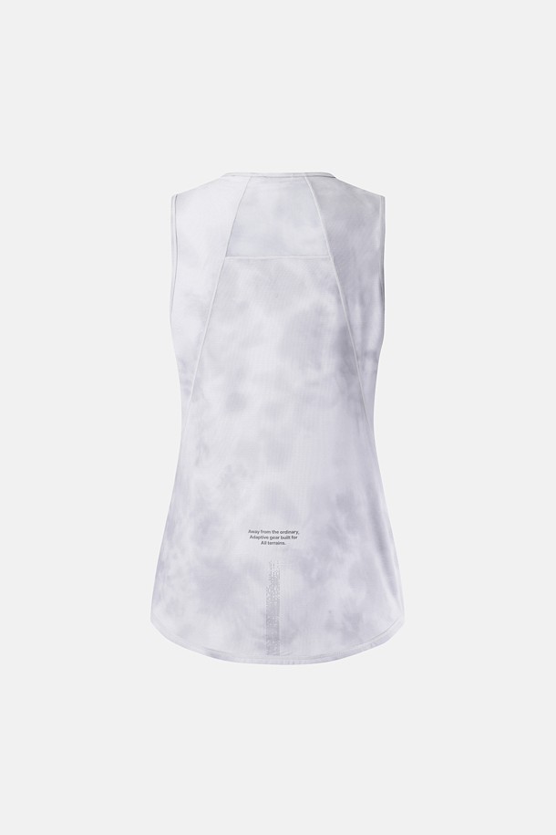 코오롱스포츠-의류 상의-[TRAIL] 여성 프린트 라운드넥 슬리브리스