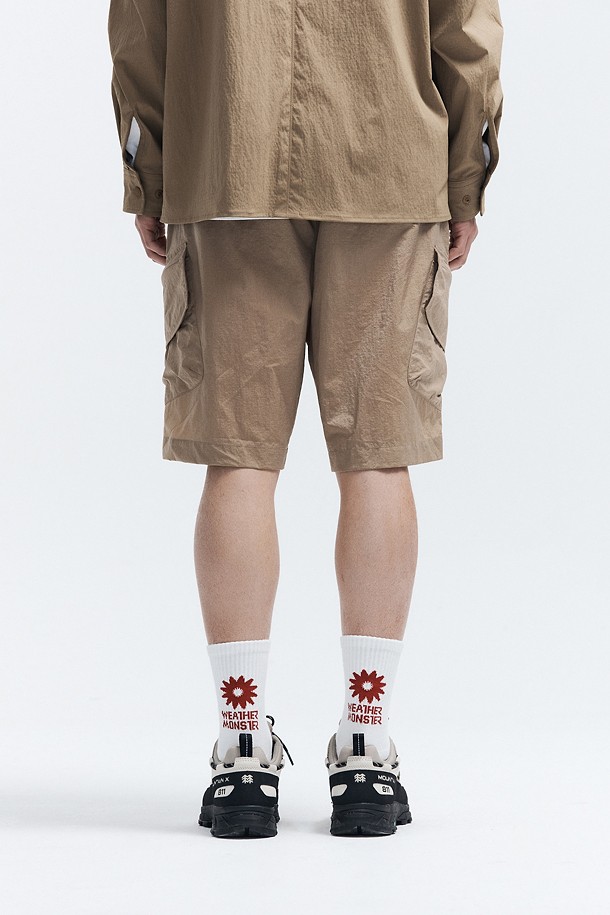 코오롱스포츠-의류 하의-WM 남성 유틸리티 우븐 립스탑 카고 쇼츠