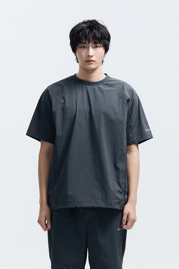 WM 남녀공용 냉감 벤틸레이션 반팔 티셔츠_GREY-a