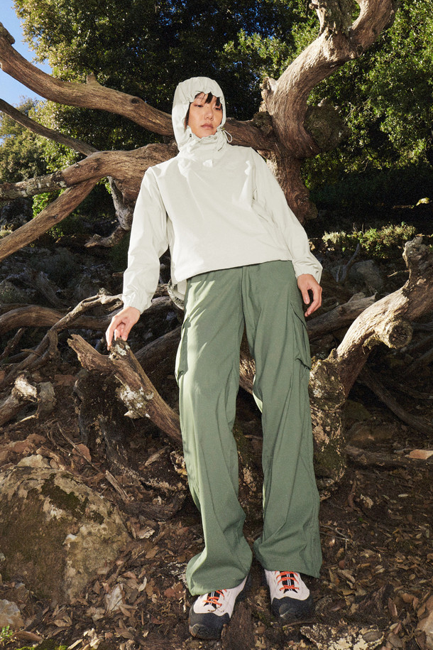 여성 우븐 긴팔 아노락 (SET-UP)_GREY-a