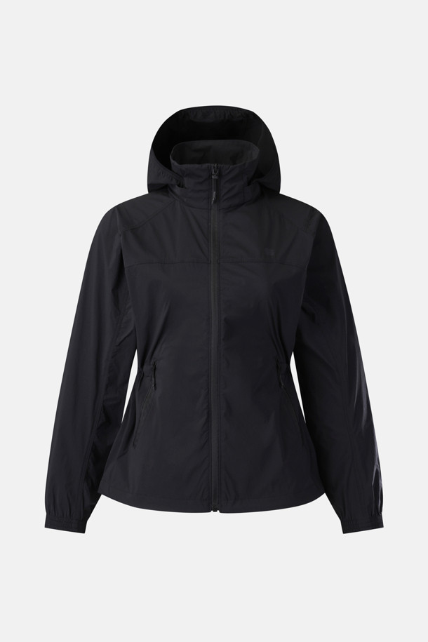 코오롱스포츠-의류 아우터-여성 제노아 스트레치 중기장 인후드 재킷