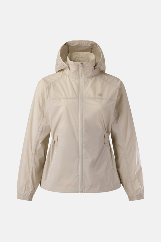 코오롱스포츠-의류 아우터-여성 제노아 스트레치 중기장 인후드 재킷