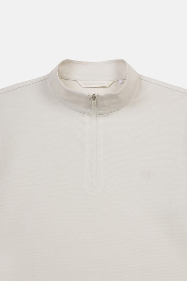 코오롱스포츠-의류 상의-여성 베이직 집업 긴팔 티셔츠