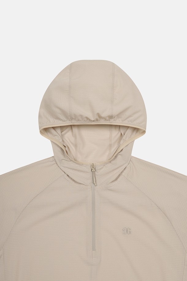 코오롱스포츠-컬렉션 백패킹-여성 에어도트 후드 긴팔 티셔츠