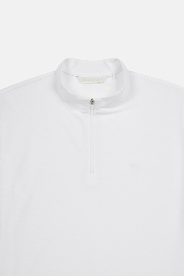 코오롱스포츠-의류 상의-여성 모스드라이 베이직 집업 반팔 티셔츠