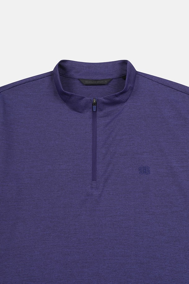 코오롱스포츠-의류 상의-여성 모스드라이 베이직 집업 반팔 티셔츠