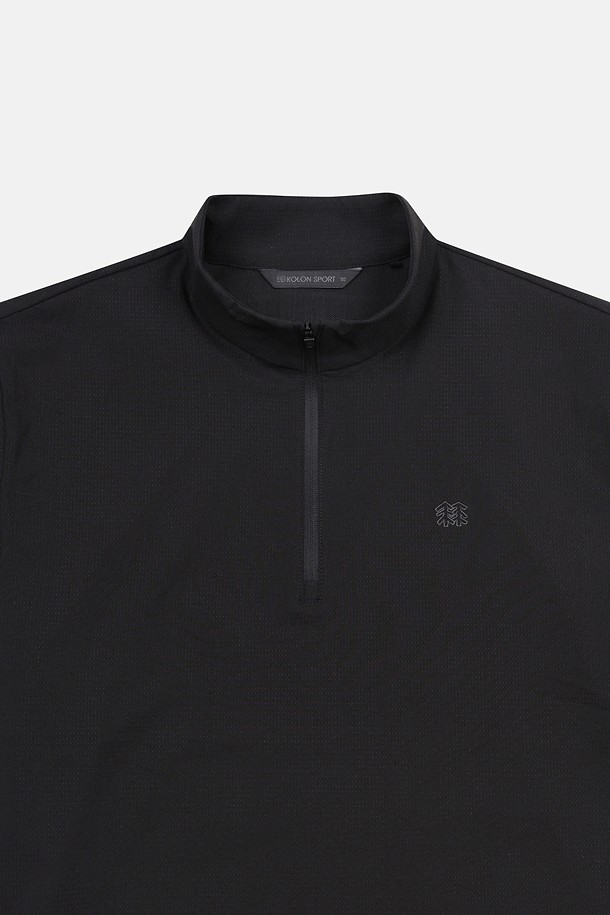 코오롱스포츠-컬렉션 백패킹-여성 에어도트 집업 반팔 티셔츠