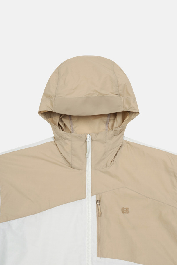 코오롱스포츠-의류 아우터-남성 윈드케이 후드 컬러블록 재킷