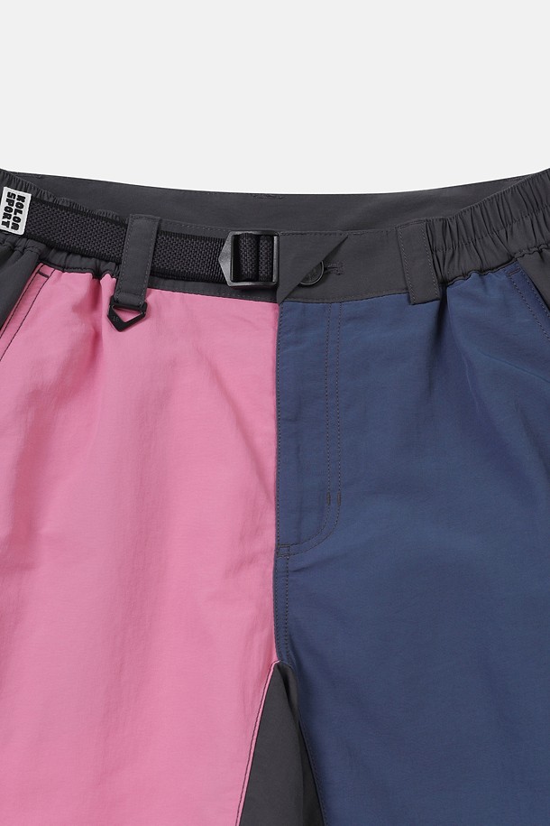 코오롱스포츠-의류 하의-[KS X ORUMM] 남녀공용 볼더링 컬러블럭 쇼츠