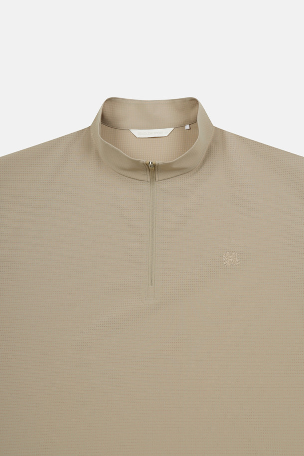 코오롱스포츠-의류 상의-남성 에어도트 집업 반팔 티셔츠