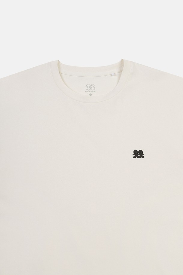 코오롱스포츠-의류 상의-[KS X ORUMM] 남녀공용 볼더링 베이직 로고 반팔 티셔츠