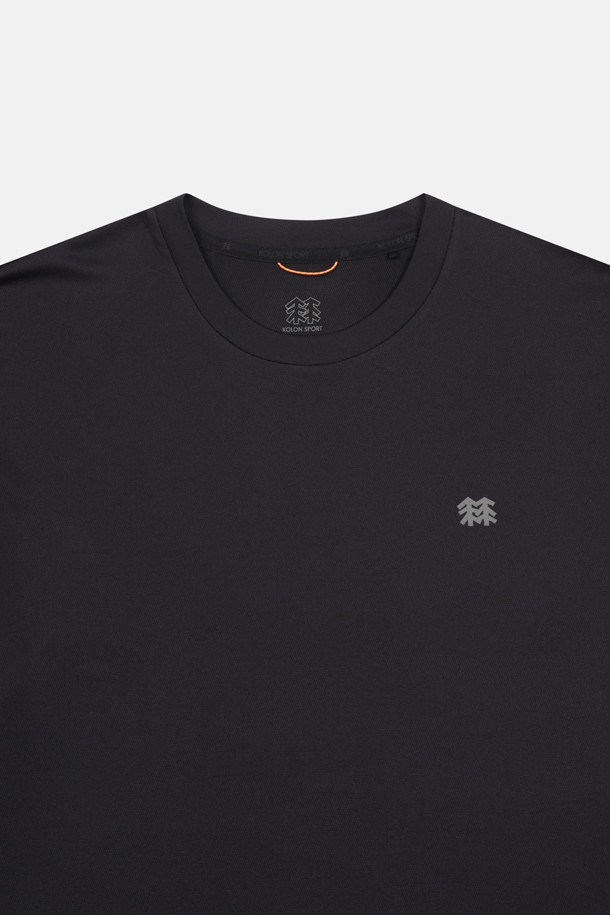 코오롱스포츠-의류 상의-HERO 남녀공용 폴라텍 그래픽 반팔 라운드 티셔츠