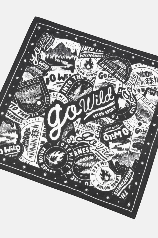 코오롱스포츠-용품 기타용품-남녀공용 하이킹 그래픽 반다나