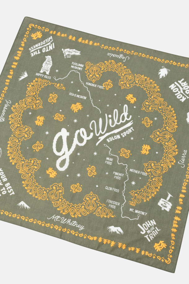 코오롱스포츠-용품 기타용품-남녀공용 하이킹 그래픽 반다나