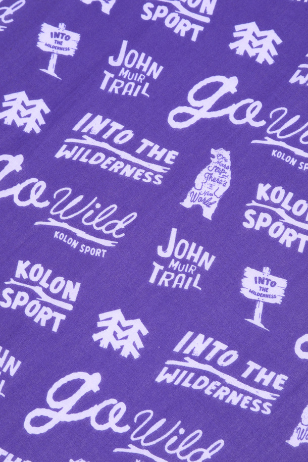 코오롱스포츠-용품 머플러-남녀공용 하이킹 그래픽 스카프