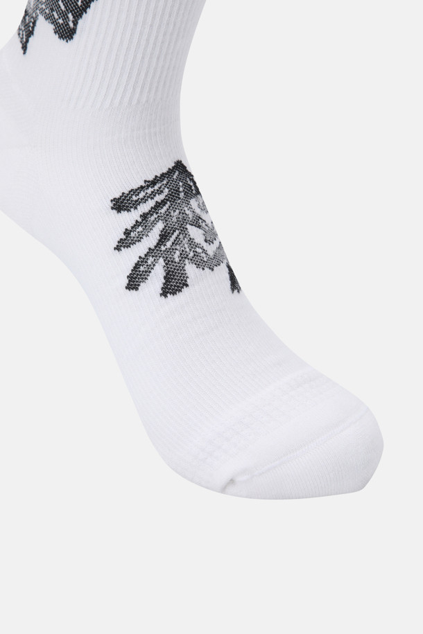 코오롱스포츠-용품 양말-남녀공용 상록수 그래픽 크루 삭스