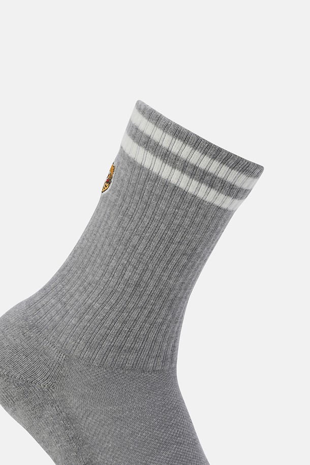 코오롱스포츠-용품 양말-[Seoul Exclusive] 남녀공용 자수 크루 삭스